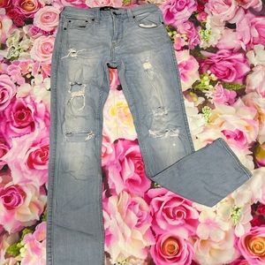 men hollister rip jean